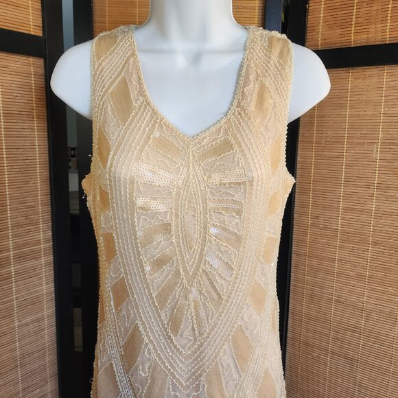 Metme Cream fringe gown - Picture 1 of 15